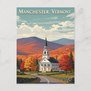 Cartão Postal Manchester Vermont Viagem