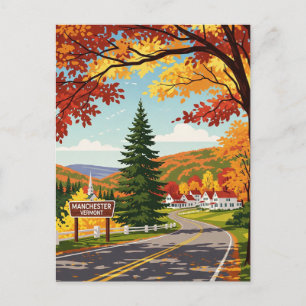 Cartão Postal Manchester Vermont Viagem