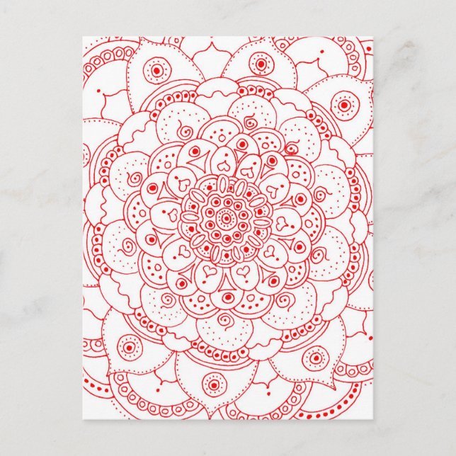 Cartão postal Mandala 2 (Frente)