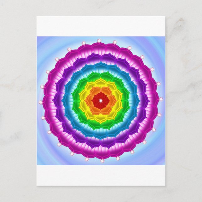 Cartão Postal Mandala Chakra (Frente)