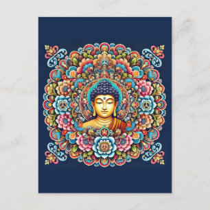 Cartão Postal Mandala com buddha