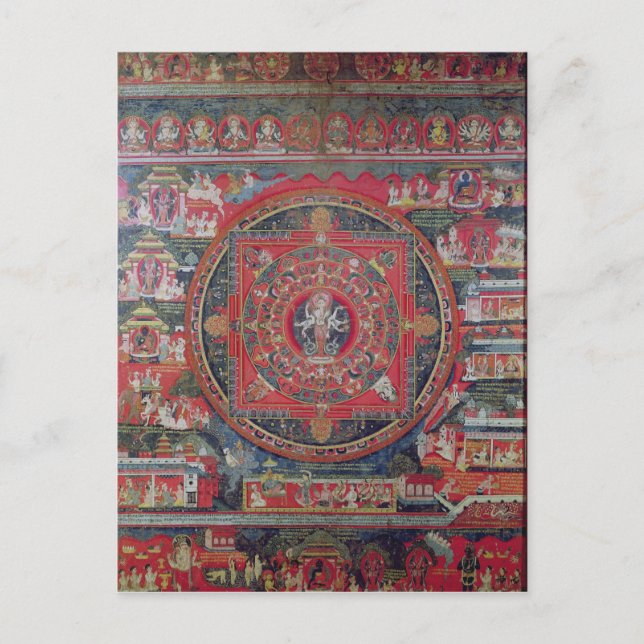 Cartão Postal Mandala de Amoghapasa (Frente)