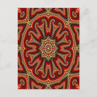 Cartão Postal Mandala de azulejo turca
