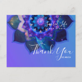 Cartão Postal Mandala do Lótus Azul