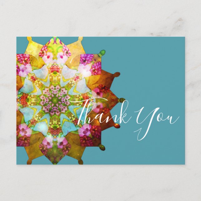 Cartão Postal Mandala do Solstício de Verão (Frente)