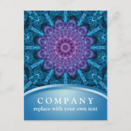 Cartão Postal Mandala Flor Roxa Espiritual