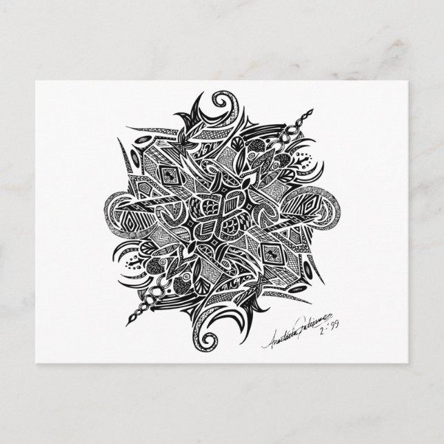 Cartão Postal Mandala | Personalizável (Frente)