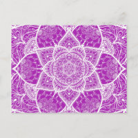 Mandala roxa e branca - Loergann em Nudibranch