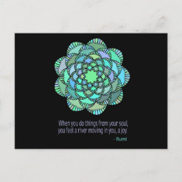 Cartão Postal Mandala Rumi Joy Cote
