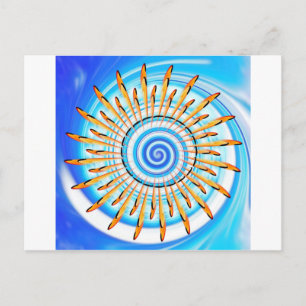 Cartão Postal Mandala Waterwave