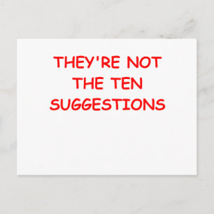 CARTÃO POSTAL MANDAMENTOS