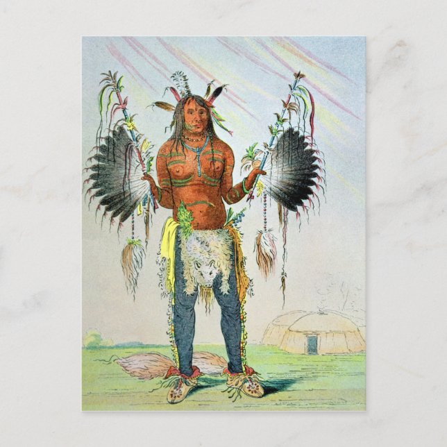 Cartão Postal Mandan Medicine Man (Frente)