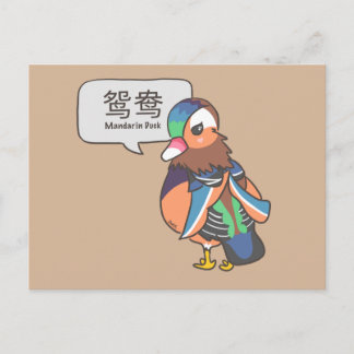 Cartão Postal Mandarin Duck