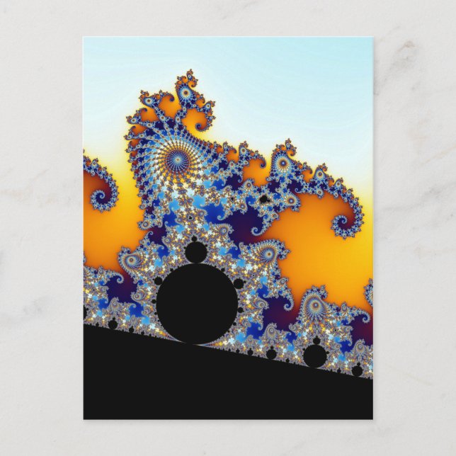 Cartão Postal Mandelbrot Set Fractal Seacavalo (Frente)