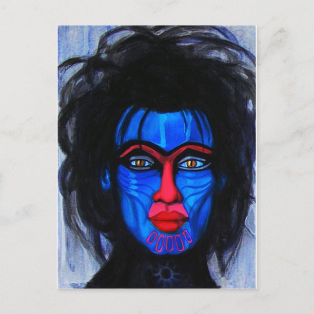 Cartão Postal mandril (Frente)