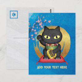 Cartão Postal Maneki Neko Lucky Poilue