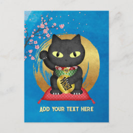 Cartão Postal Maneki Neko Lucky Poilue