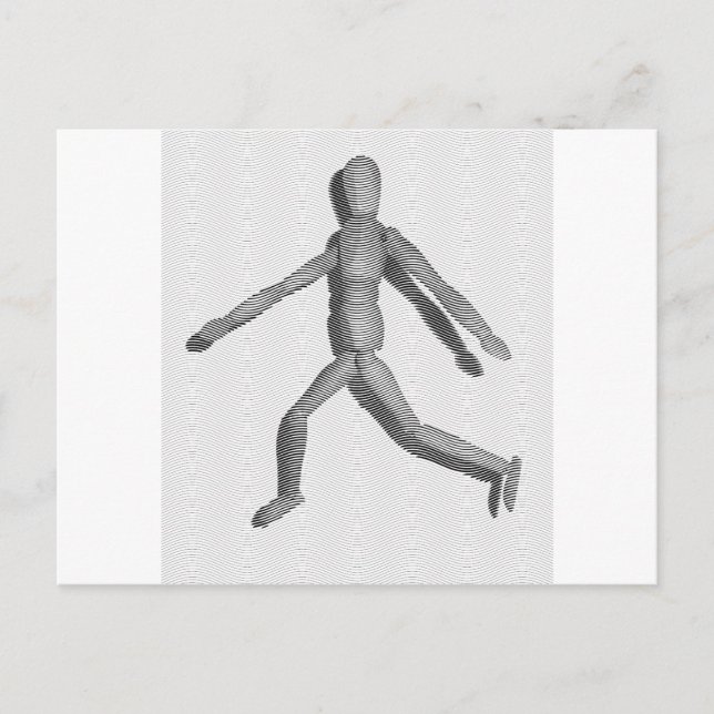 Cartão Postal Manequim Humano de Madeira (Frente)