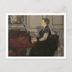 Cartão Postal Manet   Madame Manet no Piano, 1868