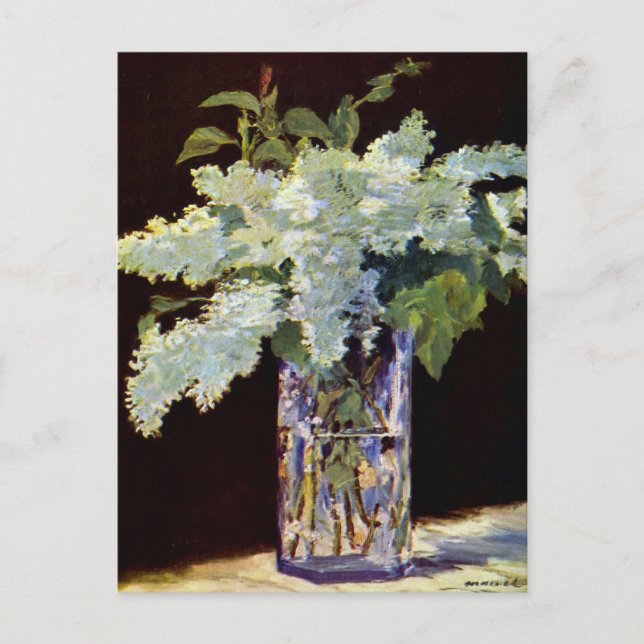 Cartão Postal Manet Still Life White Lilacs (Frente)