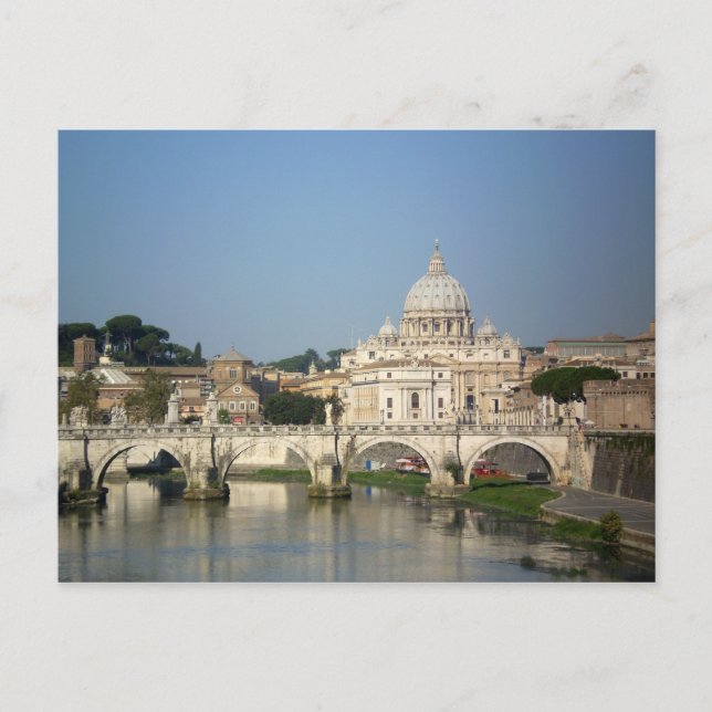 Cartão Postal Manhã de domingo em Roma (Frente)