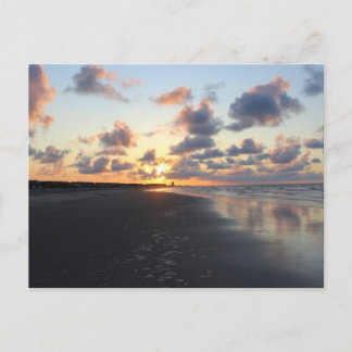 Cartão Postal manhã de praia ao sol