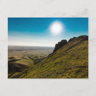 Cartão Postal Manhã no Bear Butte State Park, Dakota do Sul