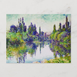 Cartão Postal Manhã no Sena, perto de Vetheuil Claude Monet
