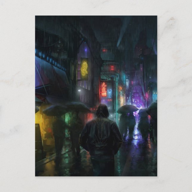 Cartão Postal Manhãs para pessoas da noite (Frente)