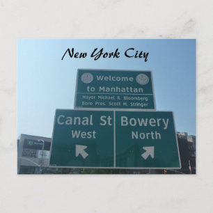 Cartão Postal manhattan bem-vindo