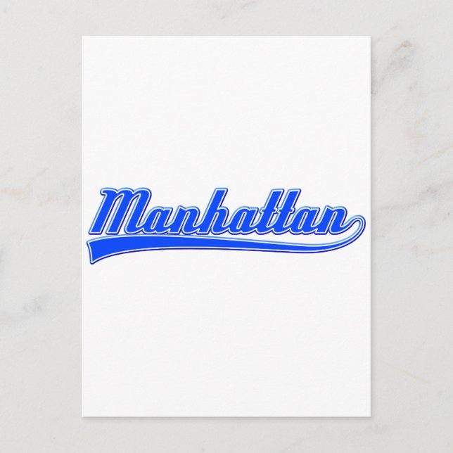 Cartão Postal Manhattan com Swash (Frente)