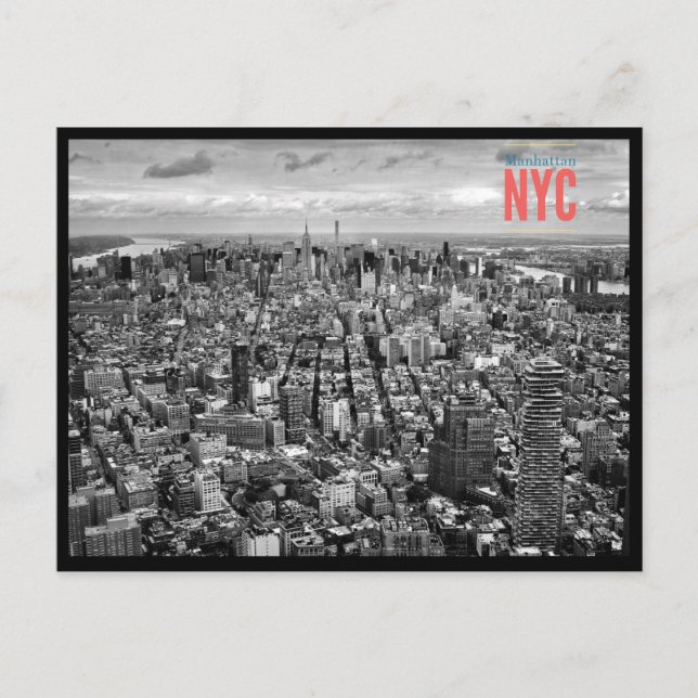 Cartão Postal Manhattan, Nova Iorque postal (Frente)