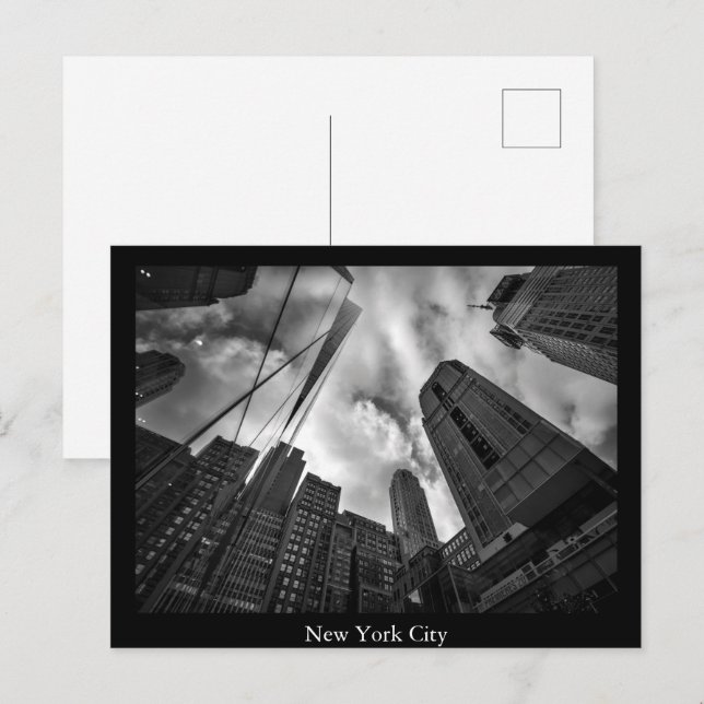 Cartão Postal Manhattan, Nova Iorque postal (Frente/Verso)