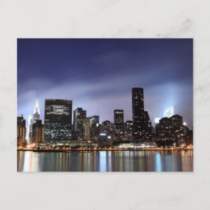 Cartão Postal Manhattan Skyline View from East River, NYC