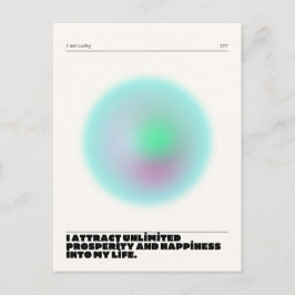 Cartão Postal manifestação diária de afirmações