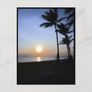 Cartão Postal manila bay sunset palmeiras