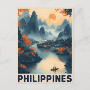 Cartão Postal Manila, Filipinas - Viagens Antigas