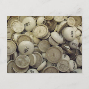 Cartão Postal Manípulos de porcelana a quente e a frio