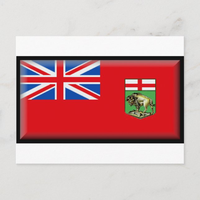 Cartão Postal Manitoba Flag (Frente)