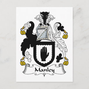 Cartão Postal Manley Family Crest