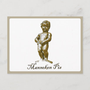 Cartão Postal Manneken Pis - Bélgica - Bruxelas - Bruxelas - Br