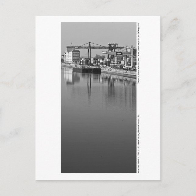 Cartão Postal Mannheim - Am Hafen (Frente)