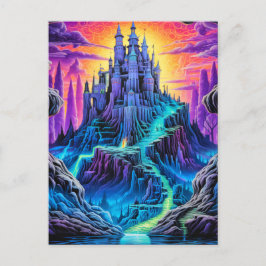 Cartão Postal Mansão Assustada | Feliz Dia das Bruxas