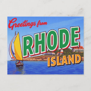 Cartão Postal Mansão de veleiro de Rhode Island