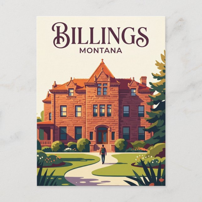 Cartão Postal Mansão Moss EUA (Frente)