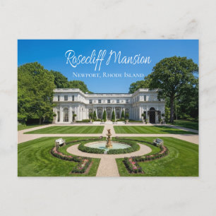 Cartão Postal Mansão Rosecliff Newport RI Rhode Island