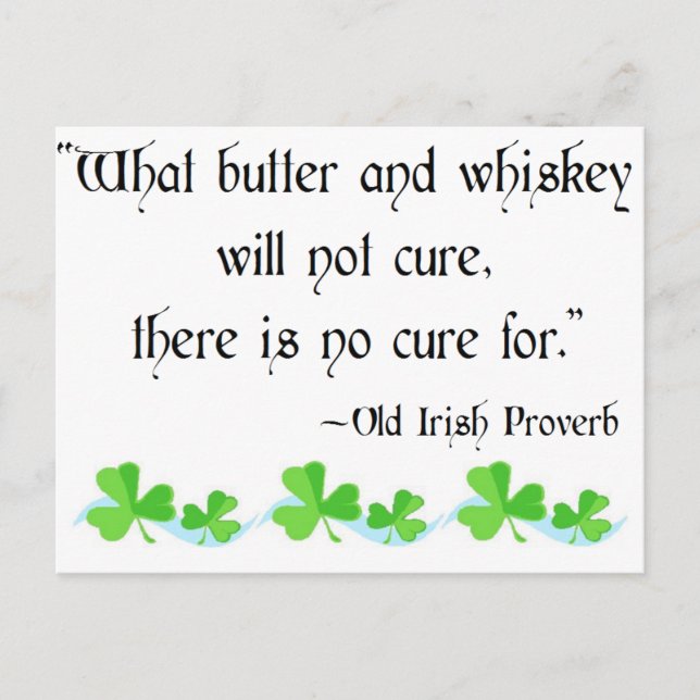 Cartão Postal Manteiga e uísque (Frente)
