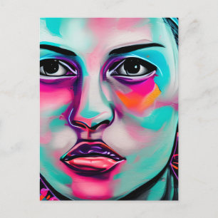 Cartão Postal Mantendo contato   Arte Bonito