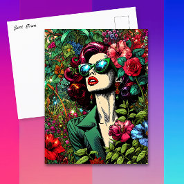 Cartão Postal Mantendo contato com este Bonito