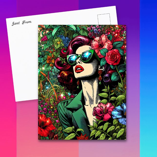 Cartão Postal Mantendo contato com este Bonito (Criador carregado)